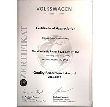 Wipe India - VolkSwagen Awards